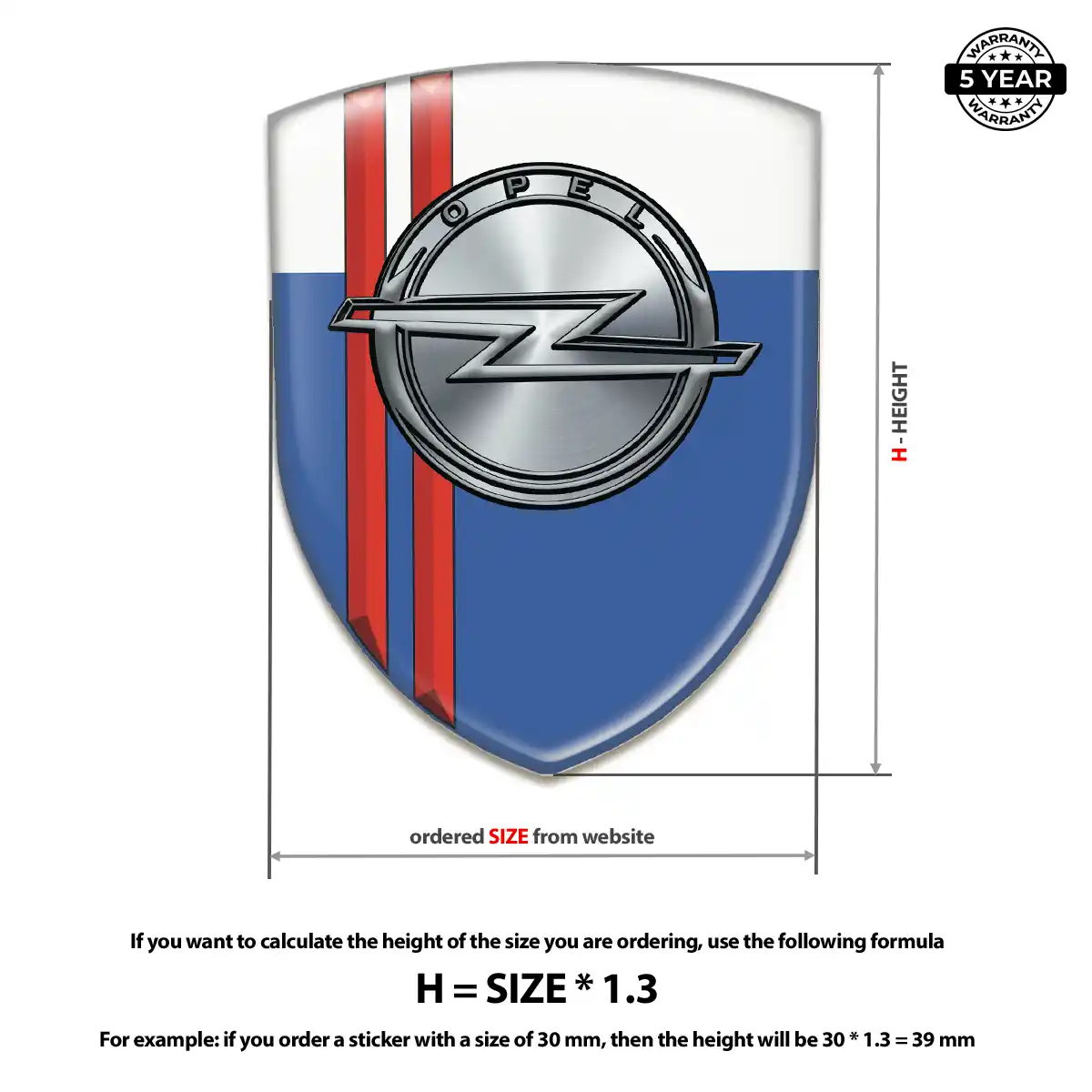 Opel Vehicle Logo Sticker Sleek Style