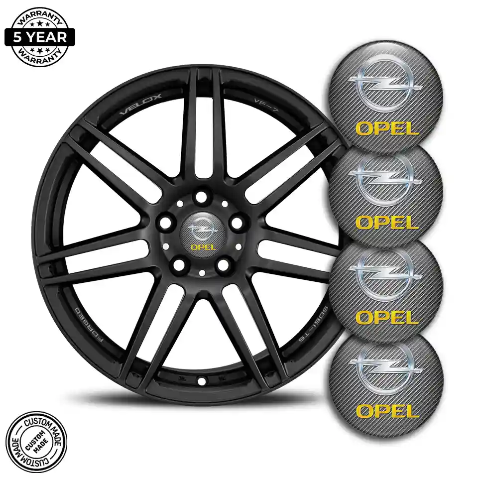 Opel Wheel Emblem Self-Adhesive Stylish Design