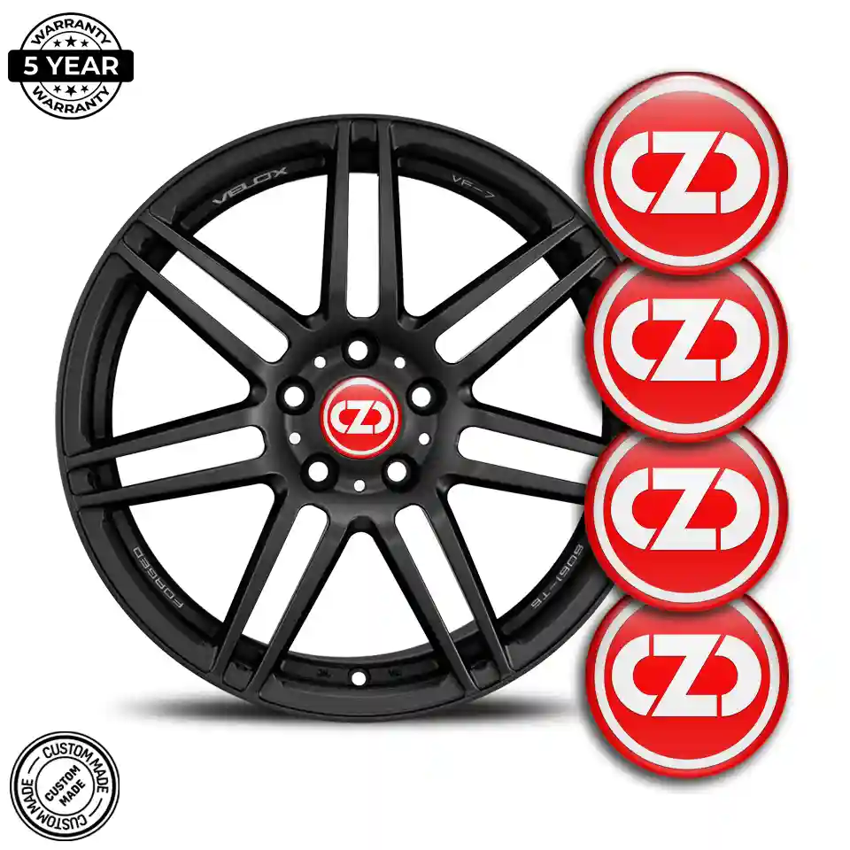 OZ Emblem Wheel Center Caps Sleek Style