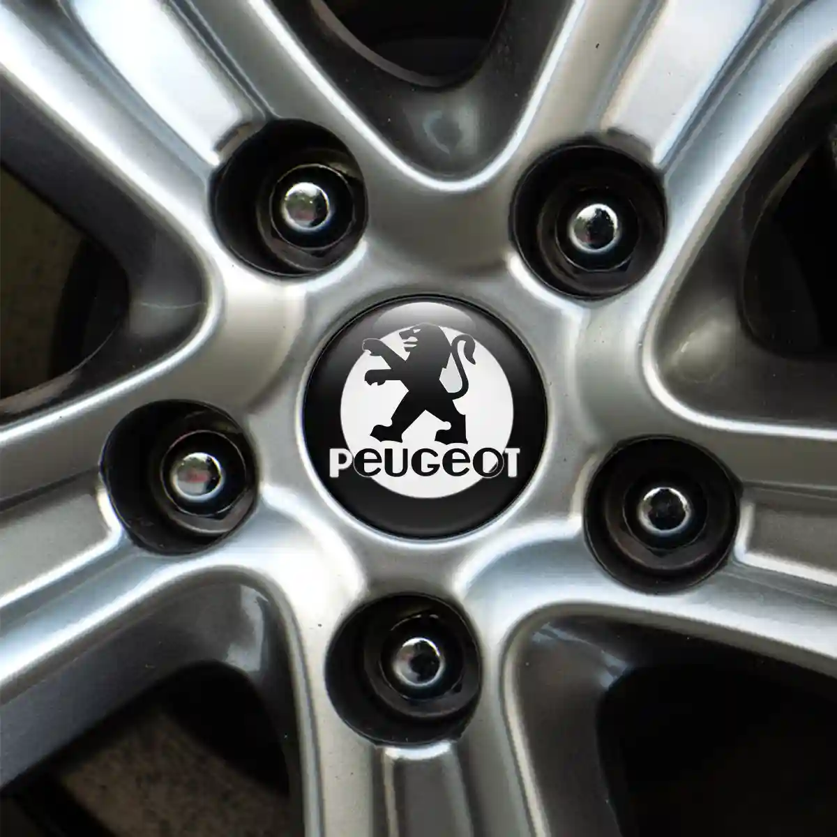 Peugeot Badge Emblems Center Cap Refined Design