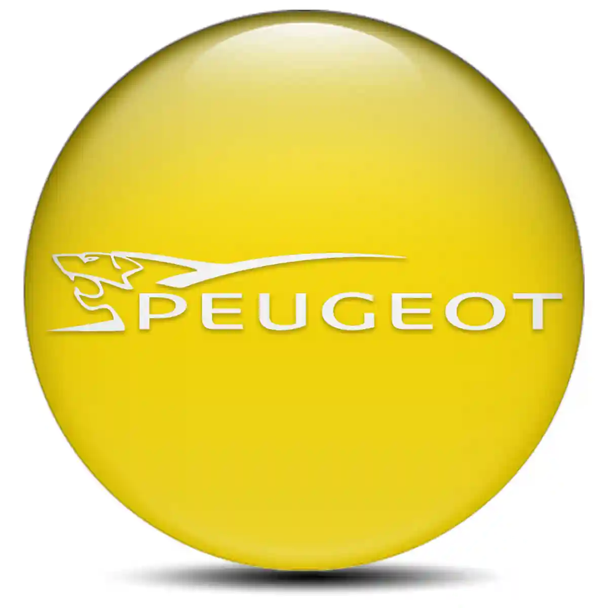 Peugeot Domed Emblem Self-Adhesive Refined Design