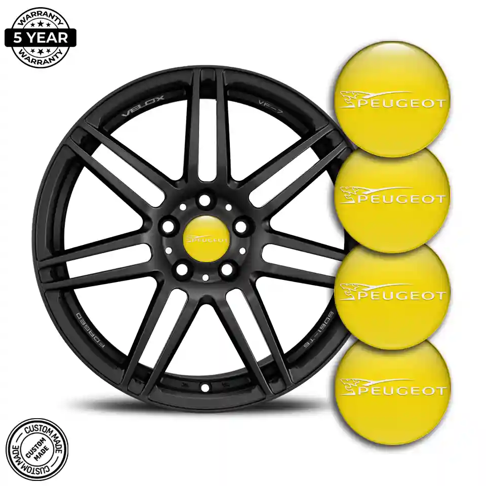 Peugeot Domed Emblem Self-Adhesive Refined Design