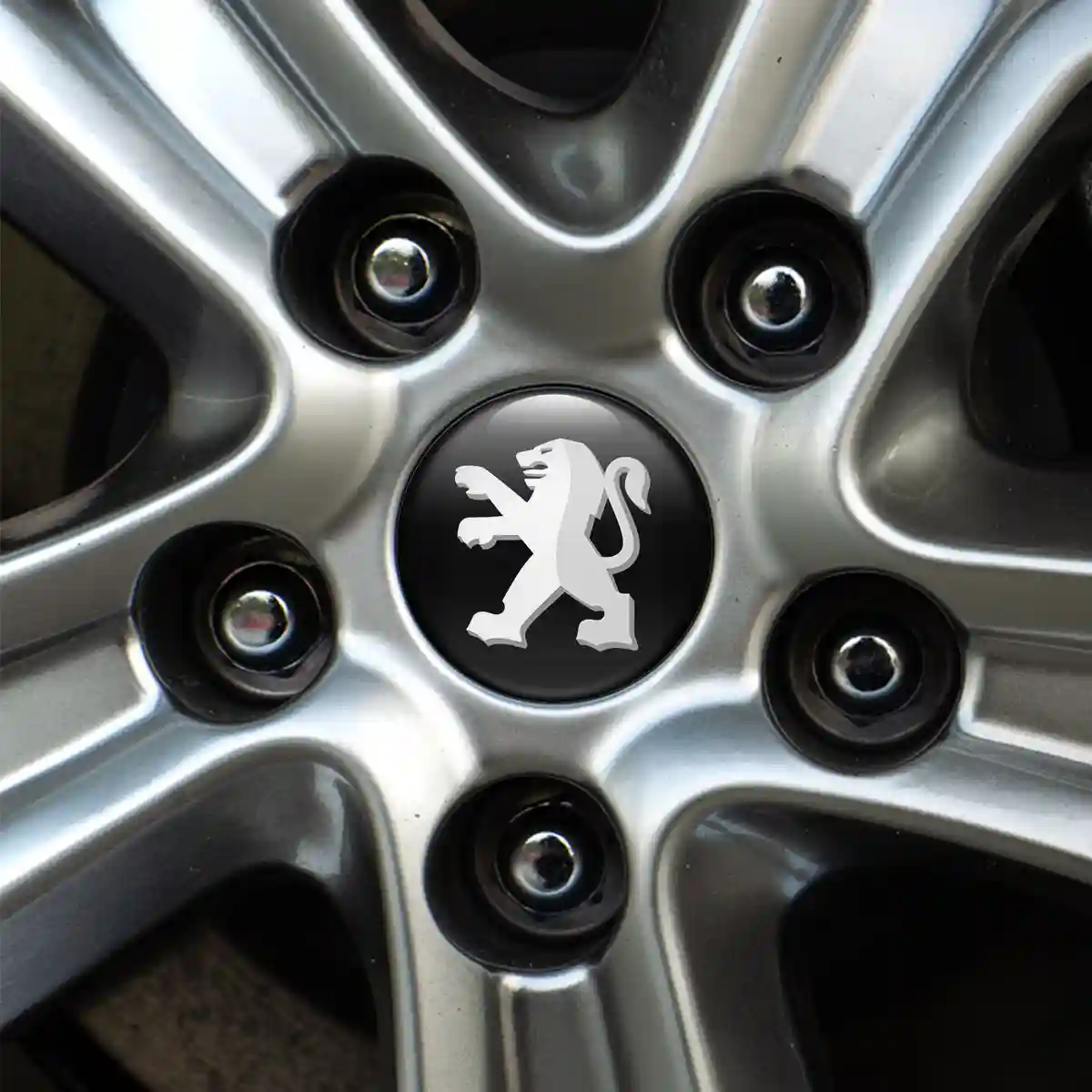 Peugeot Domed Sticker Elite Finish