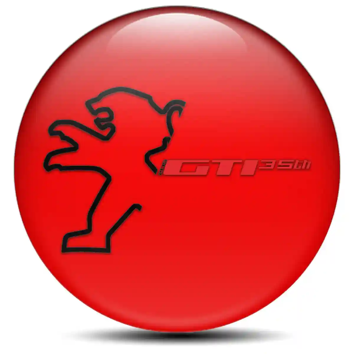 Peugeot Domed Sticker Self-Adhesive Elite Finish