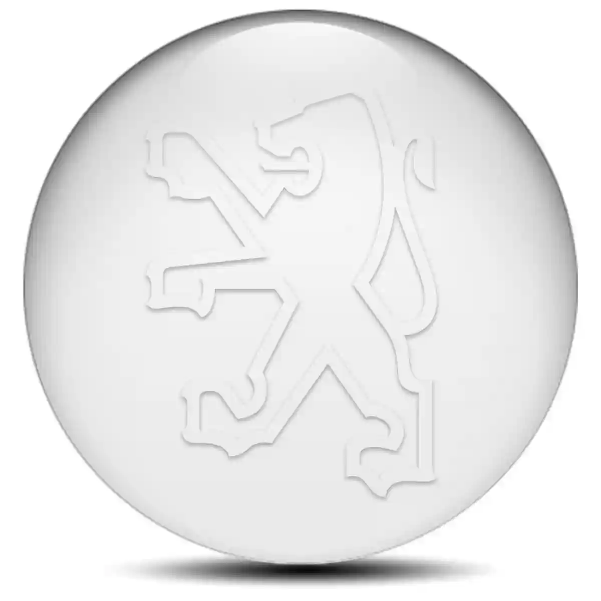 Peugeot Domed Sticker Self-Adhesive Prime Quality