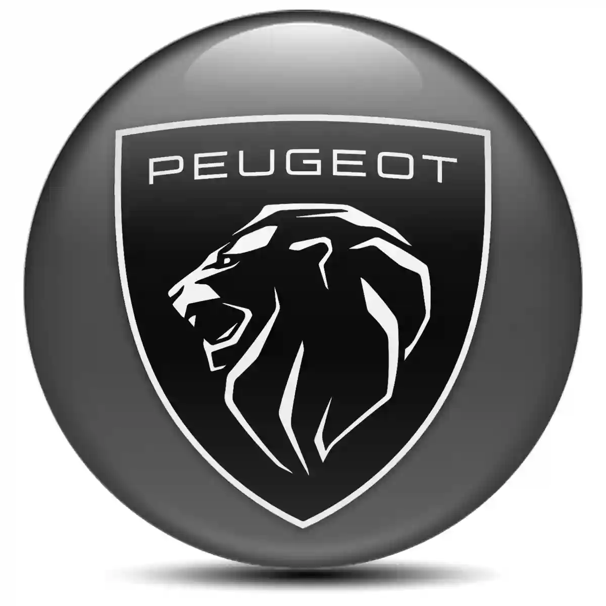 Peugeot Domed Sticker Self-Adhesive Sleek Style