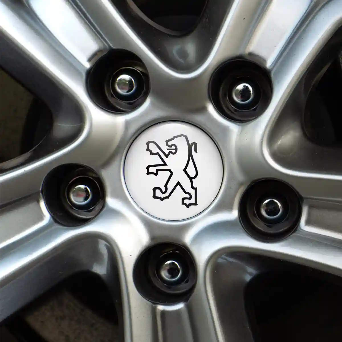 Peugeot Emblem Center Hub Cap Self-Adhesive Elite Finish