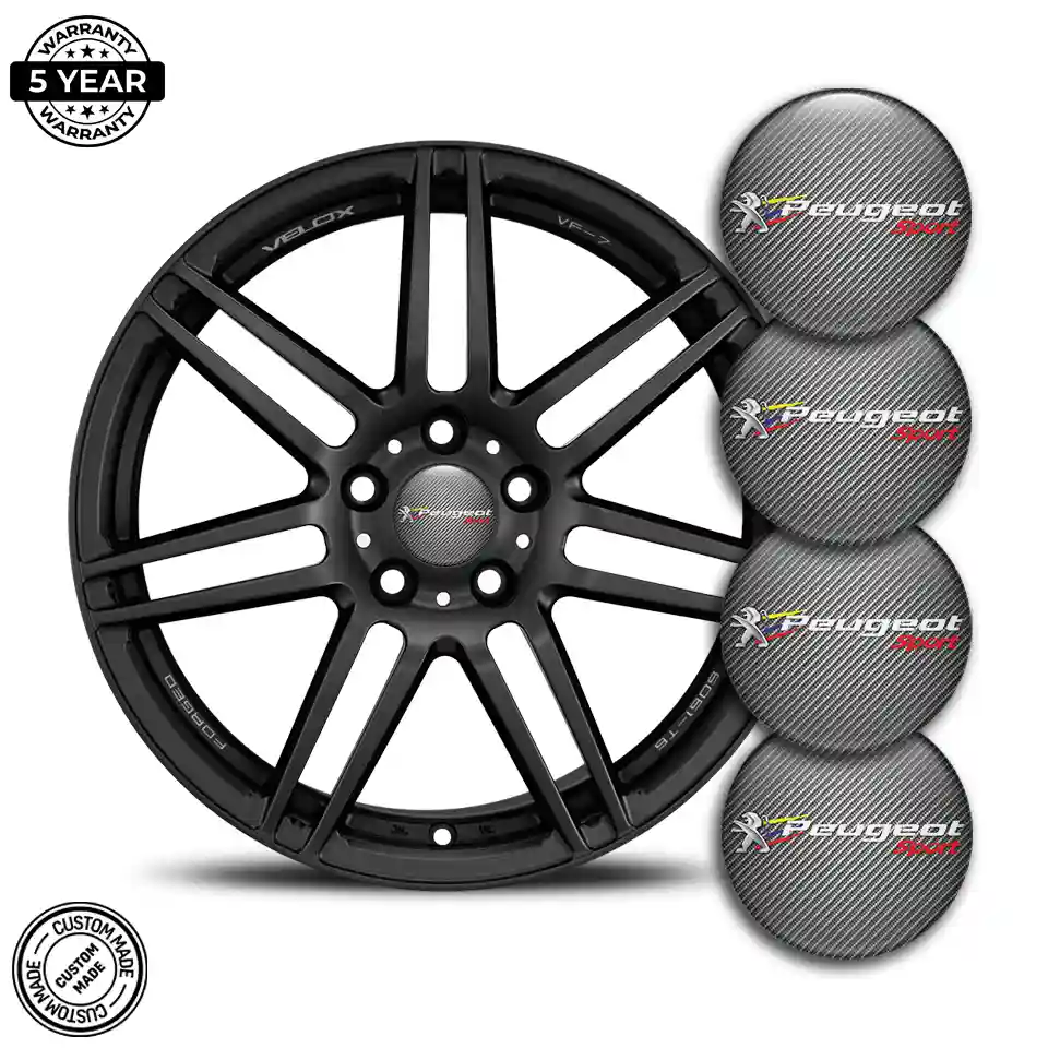Peugeot Emblem Center Hub Cap Self-Adhesive Prime Quality