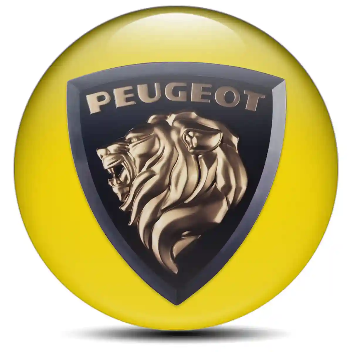 Peugeot Emblem Epoxy Self-Adhesive Refined Design