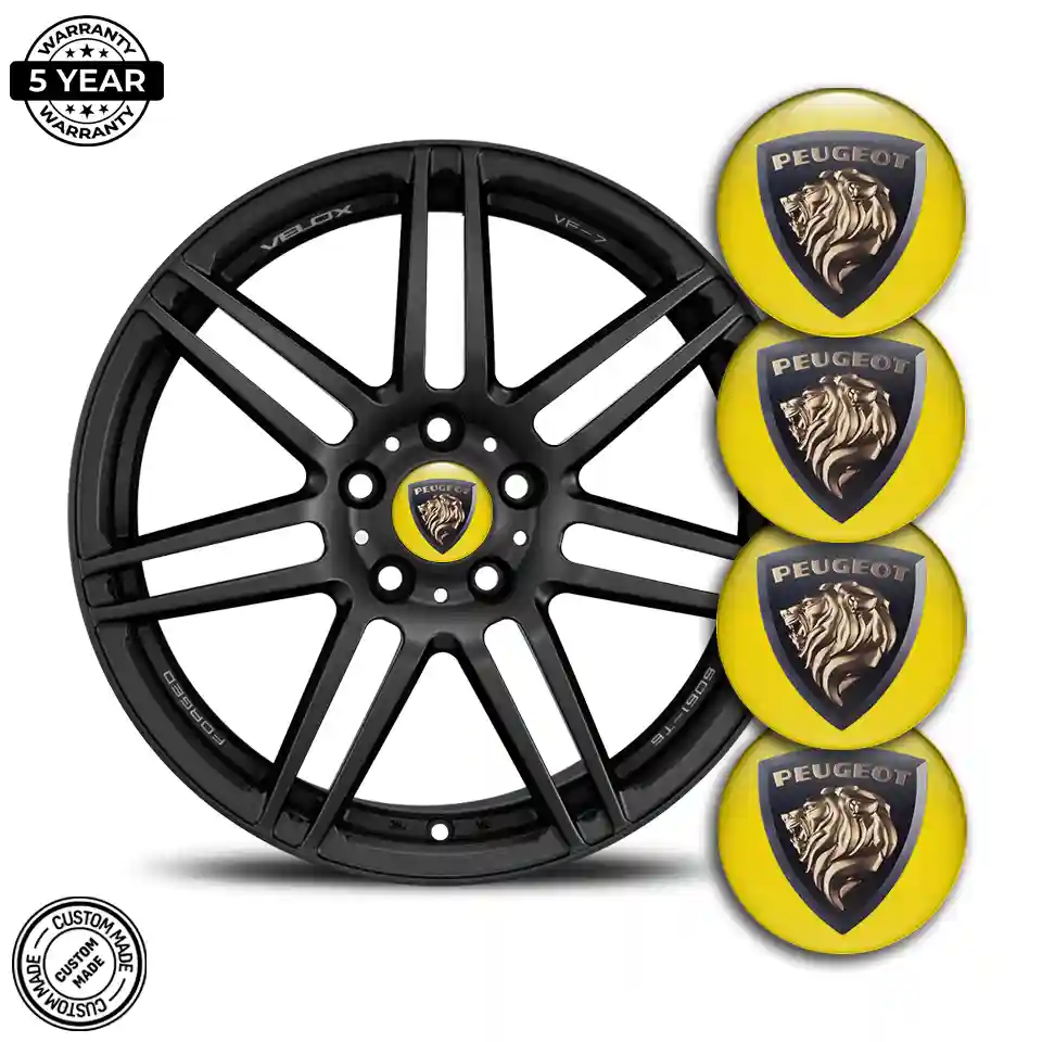 Peugeot Emblem Epoxy Self-Adhesive Refined Design