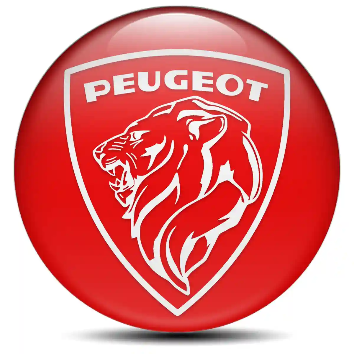 Peugeot Logo Emblem Self-Adhesive Superior Craft