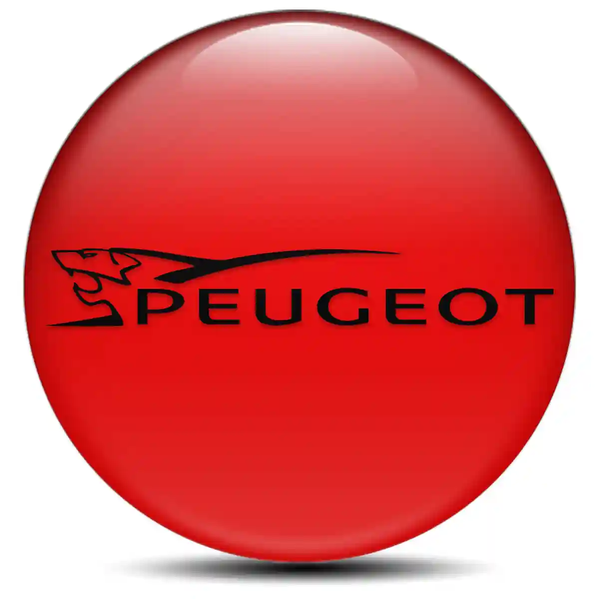 Peugeot Logo Silicone Badge Refined Design