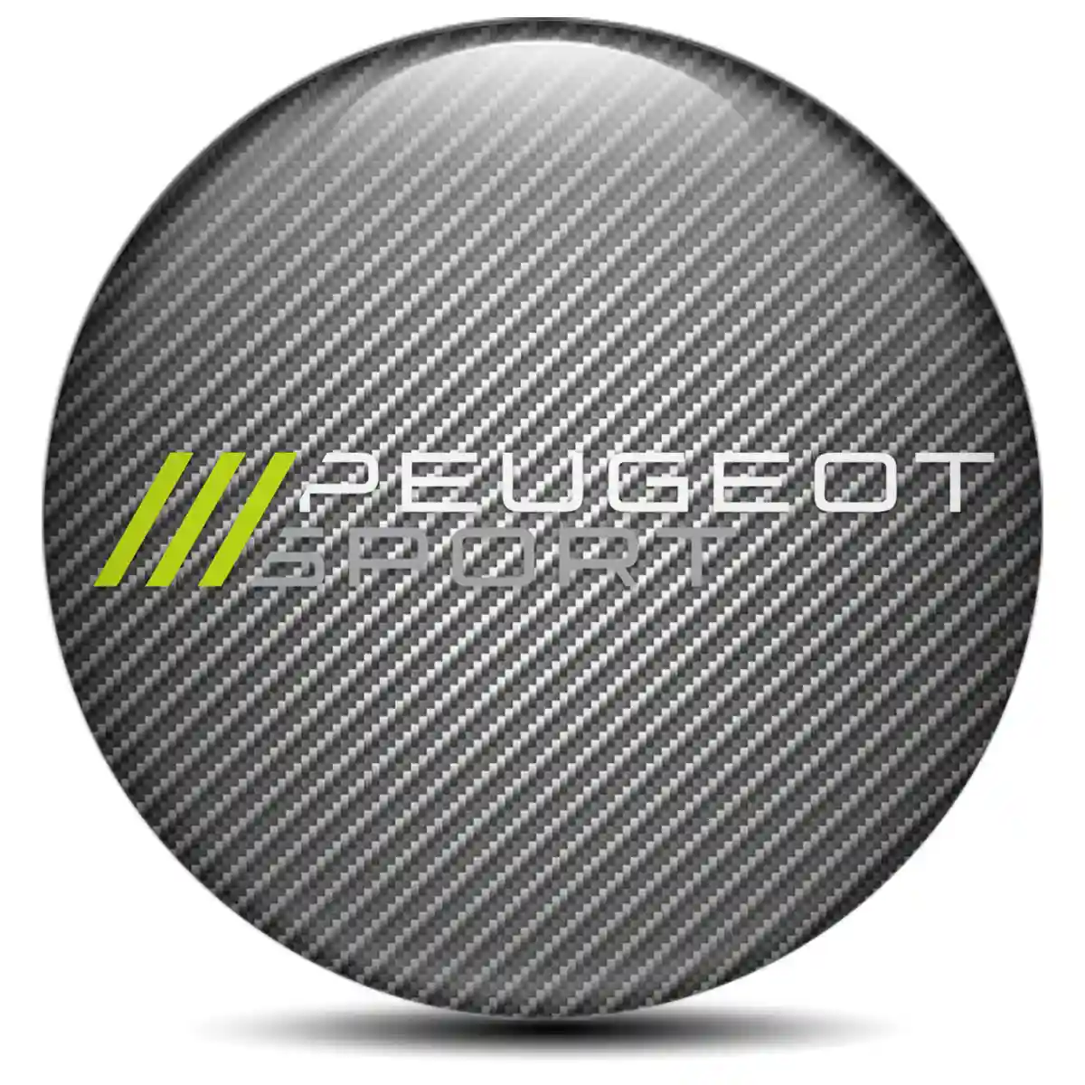 Peugeot Logo Silicone Badge Self-Adhesive Refined Design