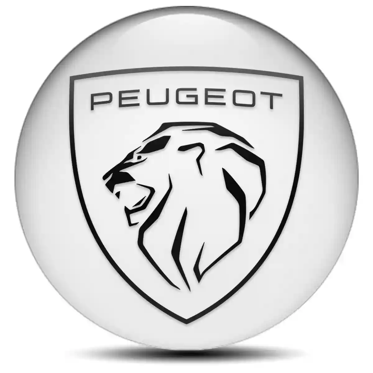 Peugeot Logo Silicone Badge Self-Adhesive Signature Grade