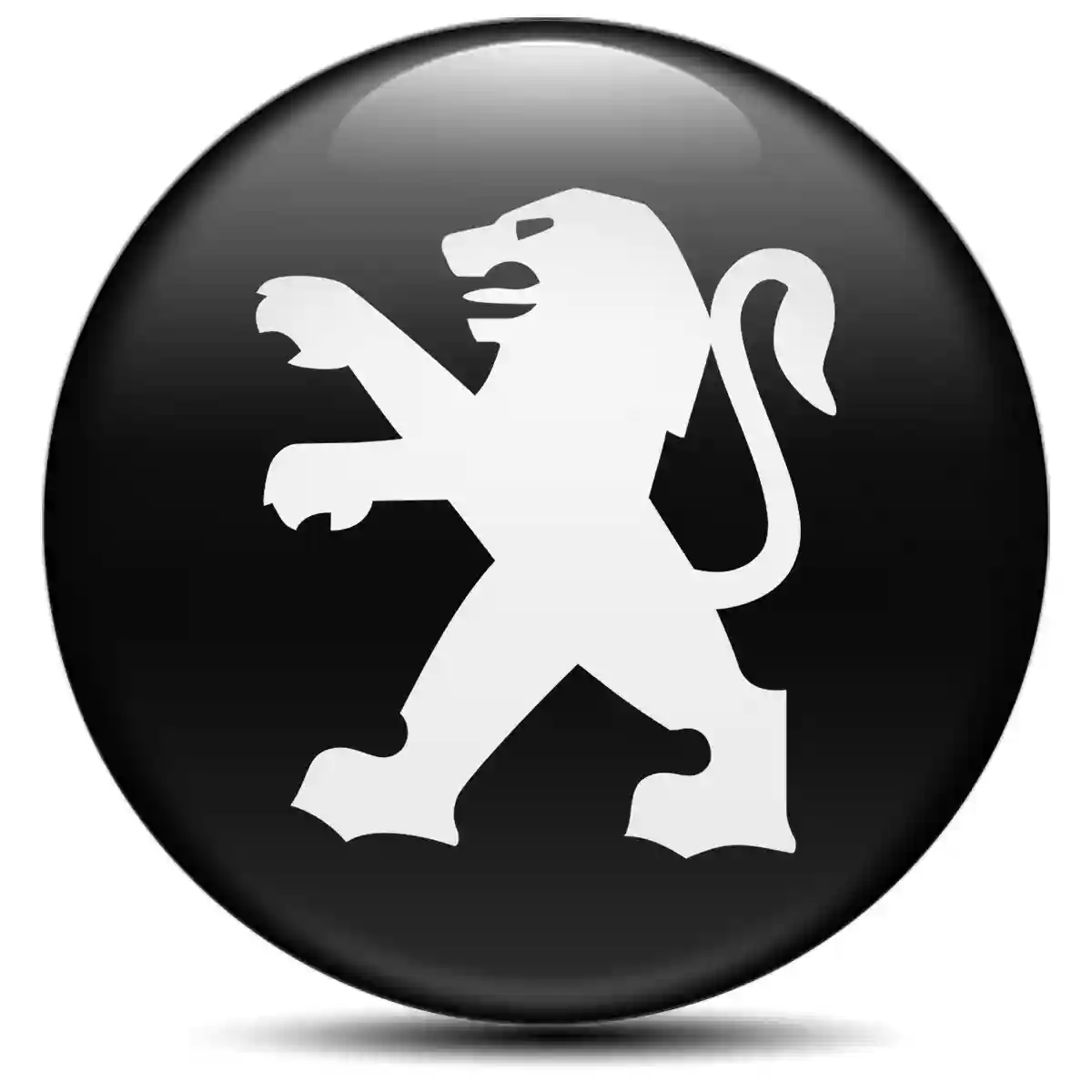 Peugeot Logo Silicone Emblem Self-Adhesive Refined Design