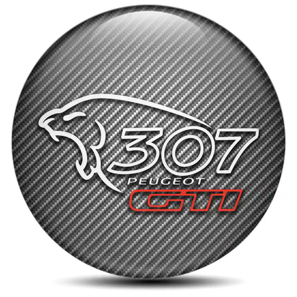 Peugeot Logo Silicone Emblem Self-Adhesive Signature Grade
