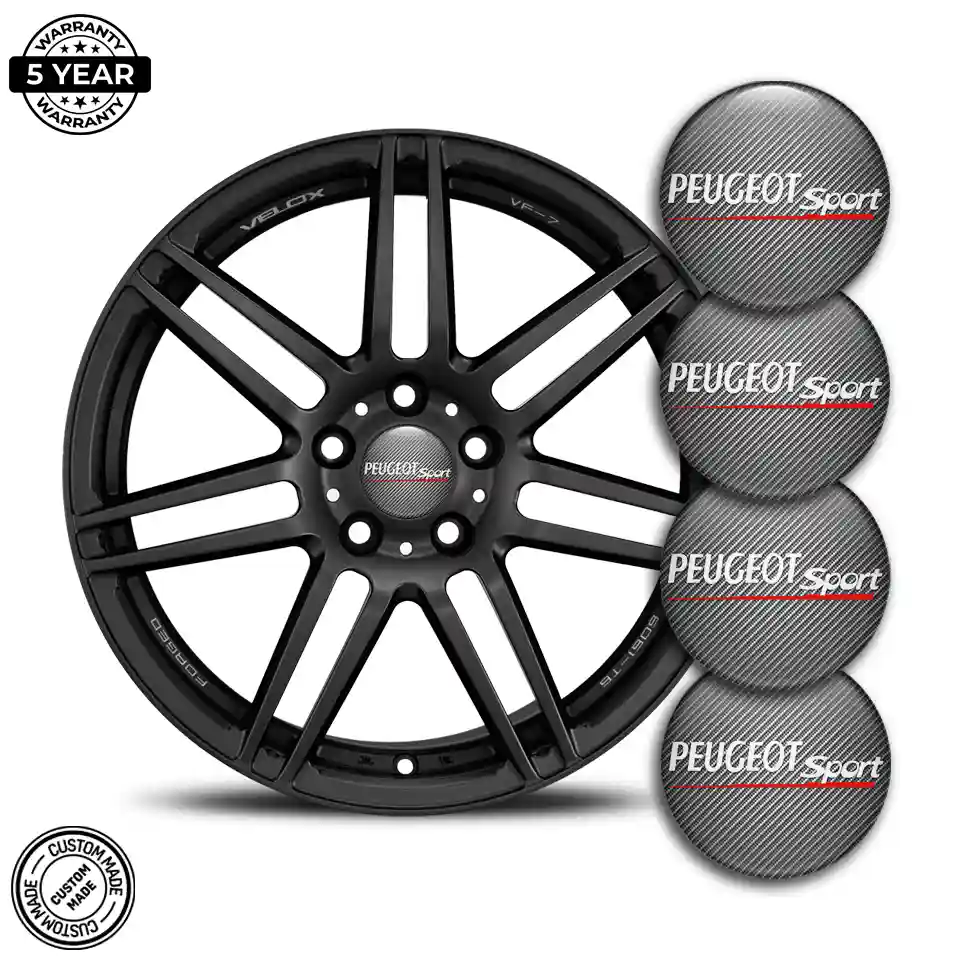 Peugeot Logo Silicone Sticker Prestige Line