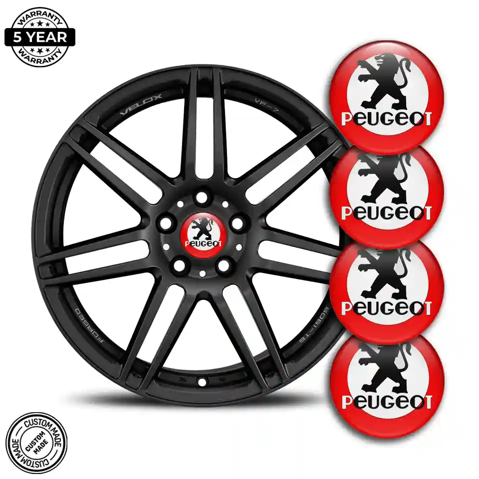 Peugeot Silicone Sticker Self-Adhesive Superior Craft