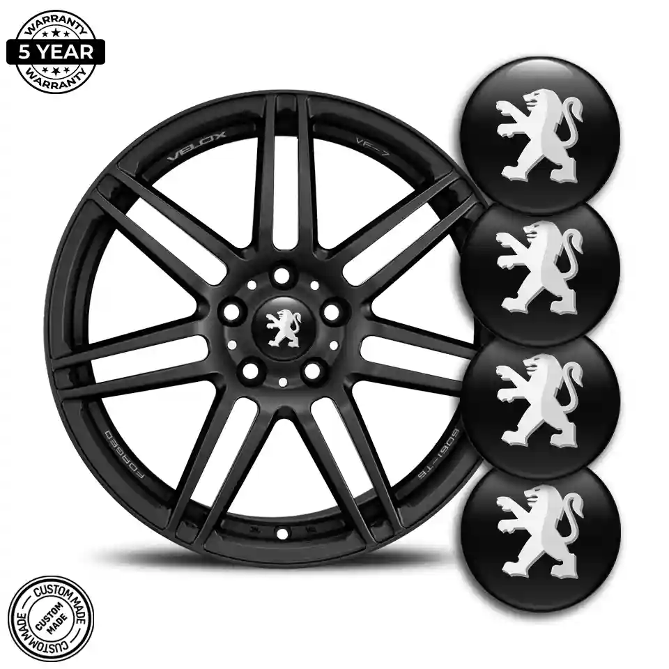 Peugeot Wheel Emblems Sleek Style