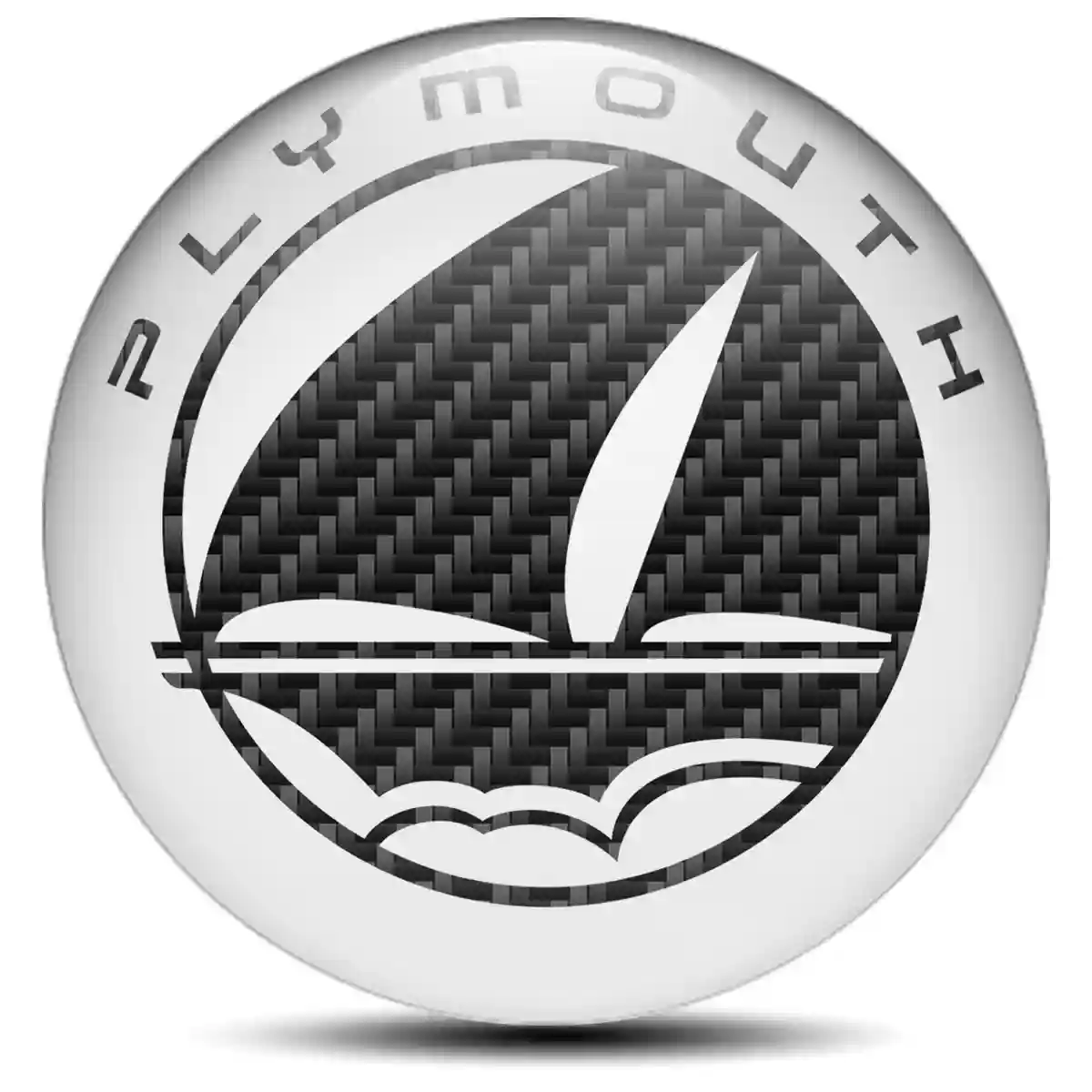 Plymouth Badge Emblems Center Cap Sleek Style