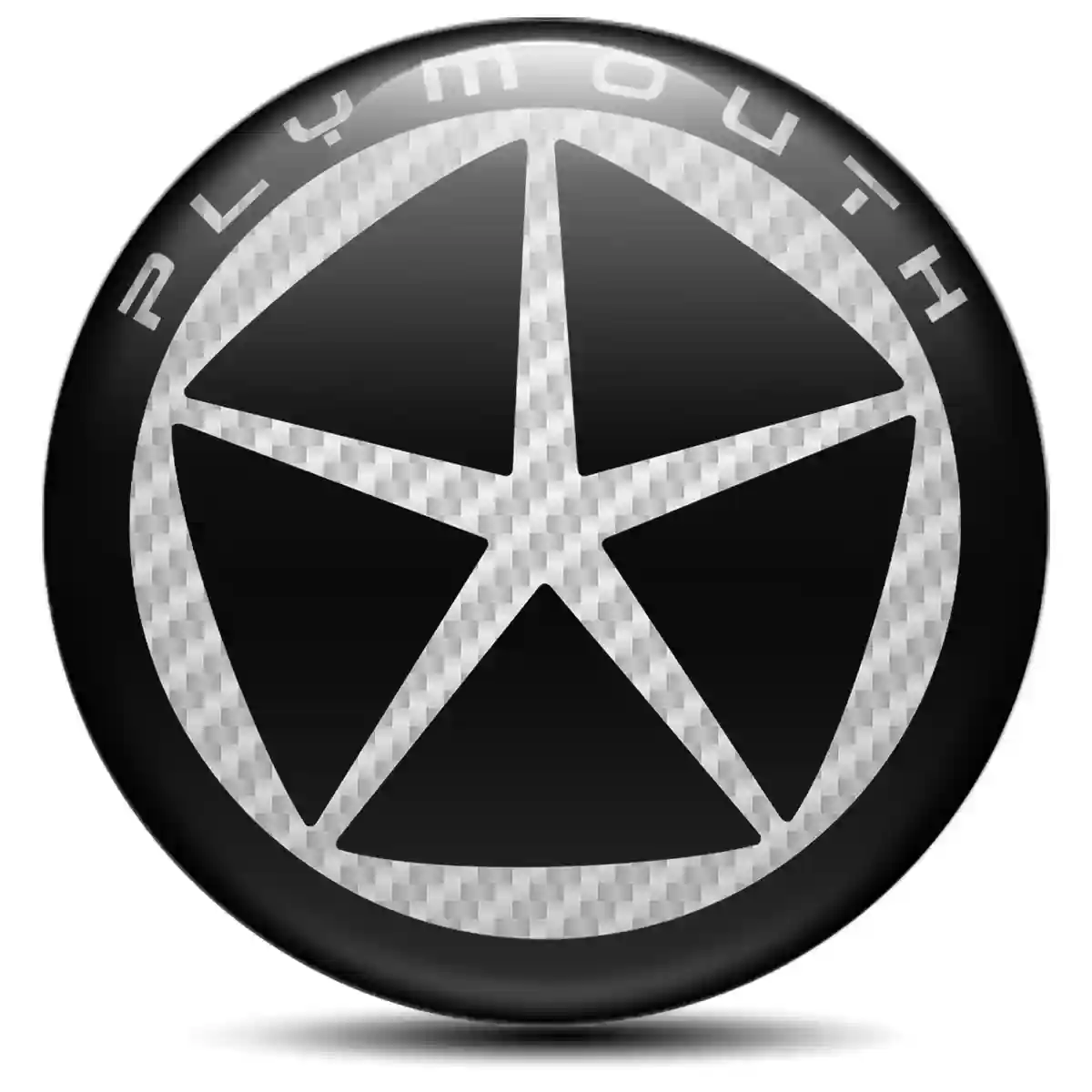 Plymouth Domed Emblem Self-Adhesive Sleek Style