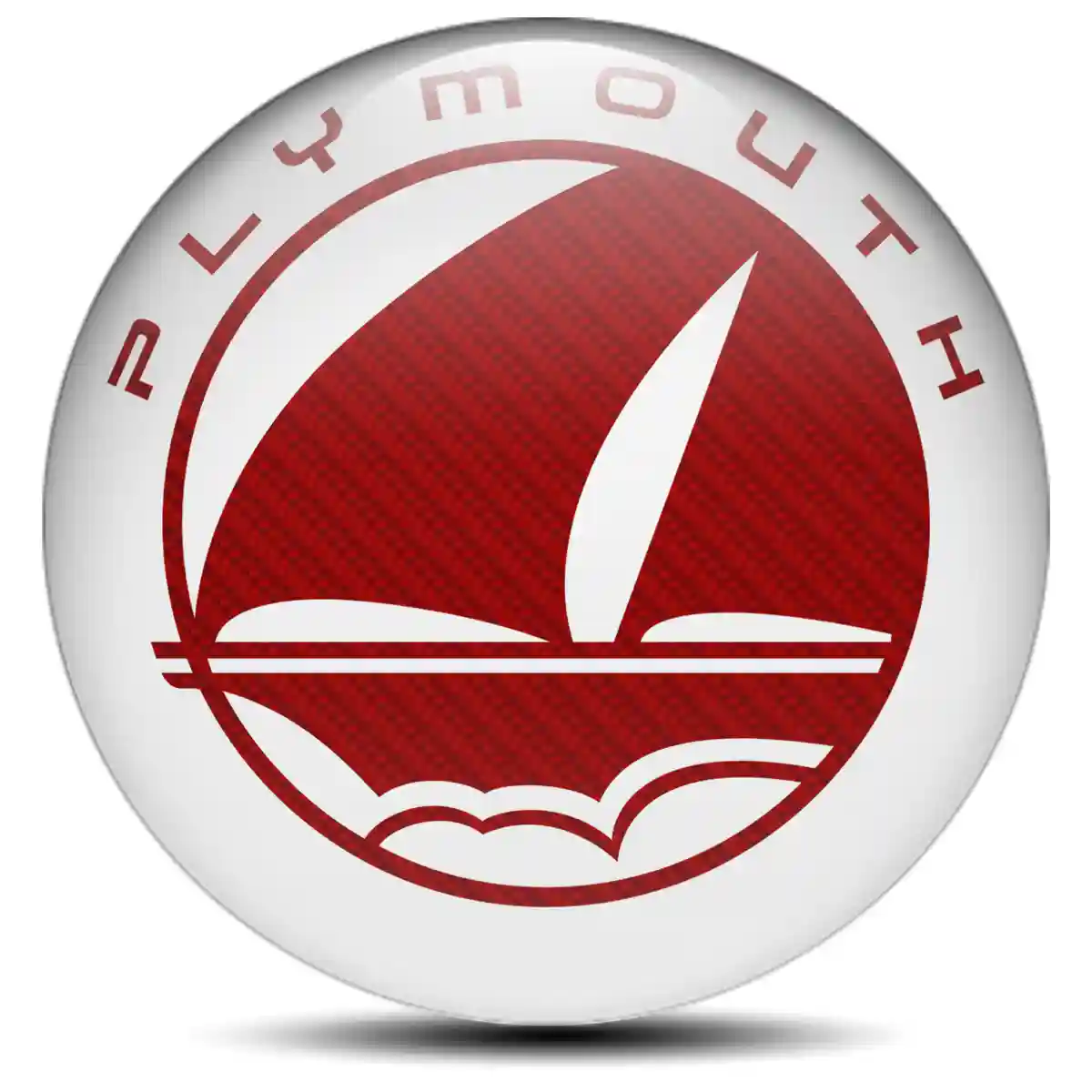 Plymouth Domed Sticker Sleek Style