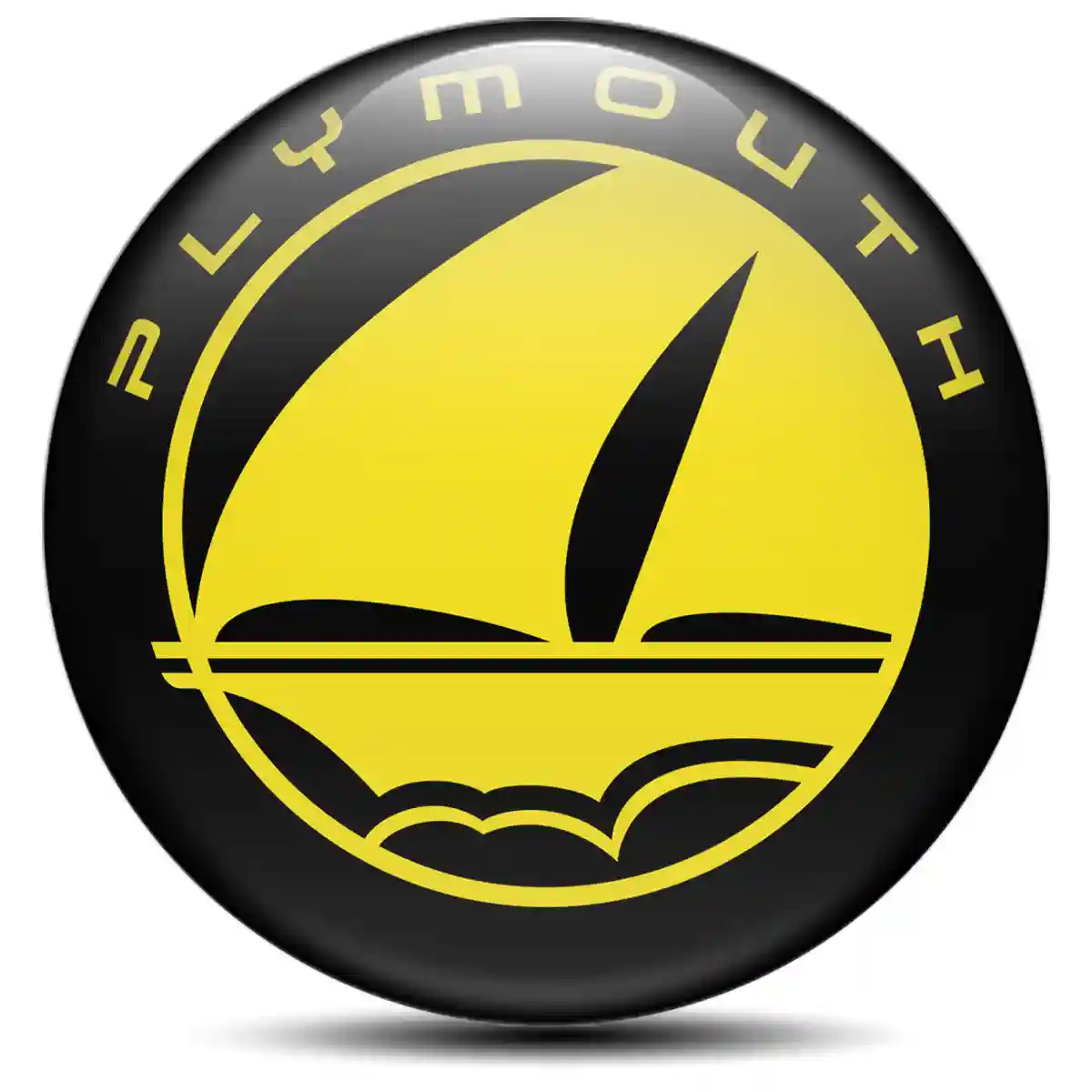 Plymouth Emblem Badge Sleek Style