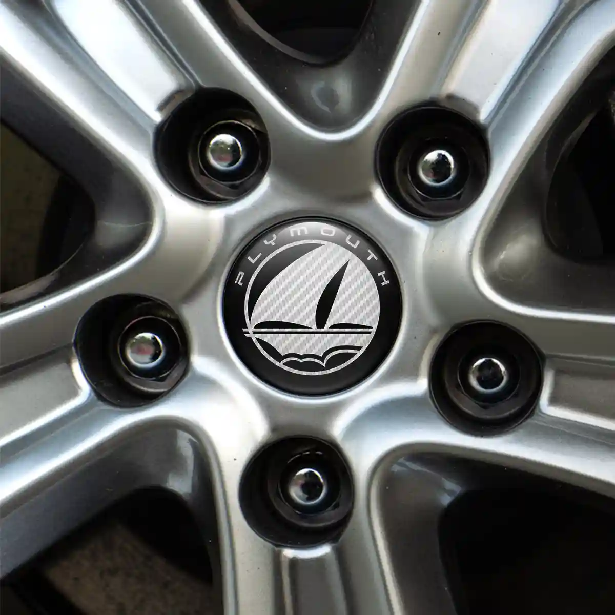 Plymouth Epoxy Sticker Sleek Style