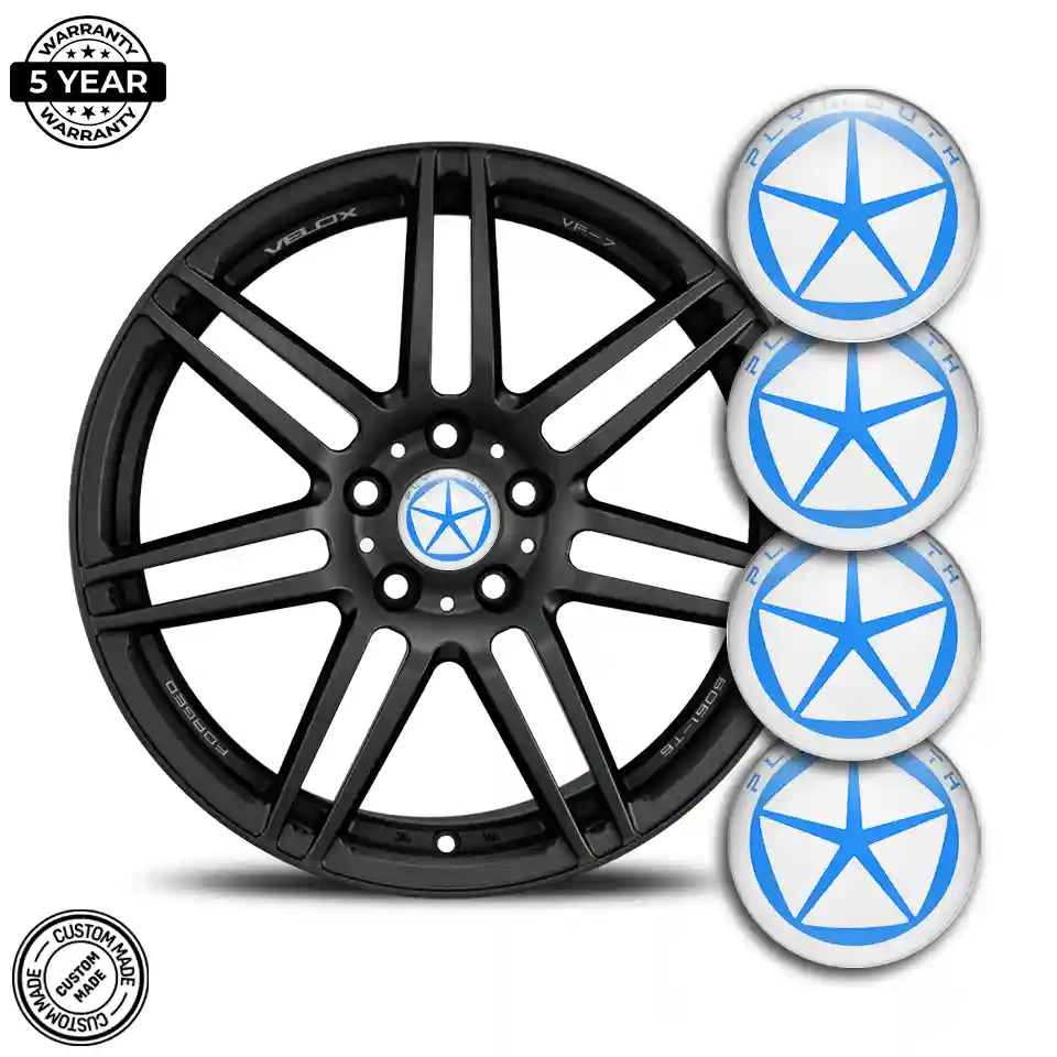 Plymouth Logo Silicone Badge Sleek Style