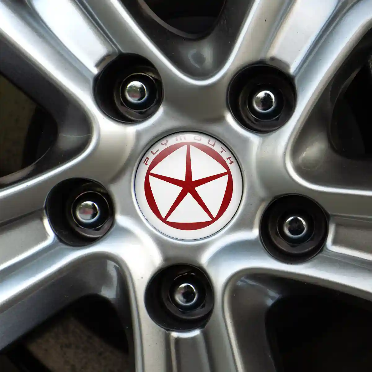 Plymouth Logo Silicone Emblem Sleek Style