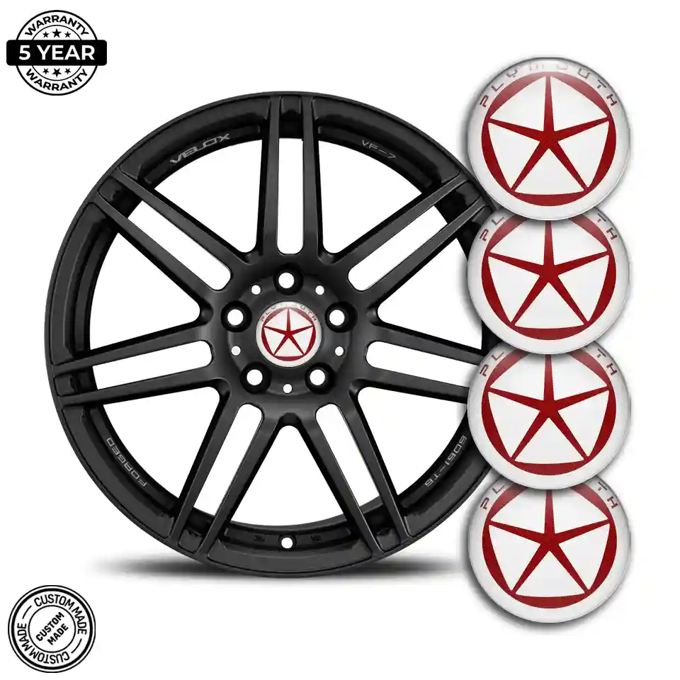 Plymouth Logo Silicone Emblem Sleek Style