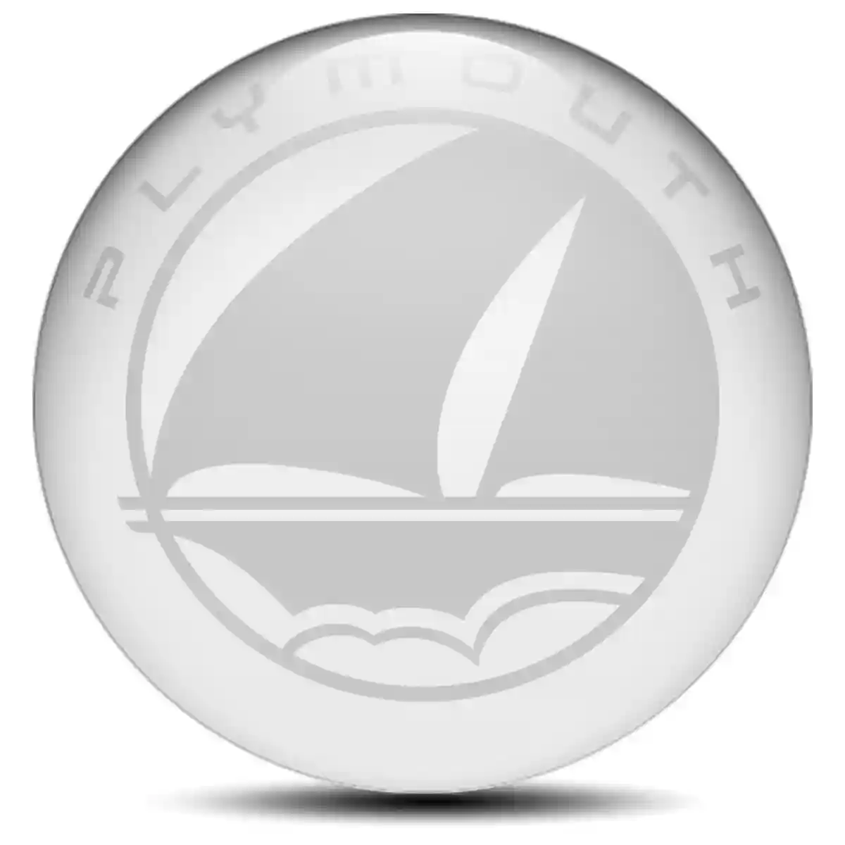 Plymouth Wheel Emblem Self-Adhesive Sleek Style