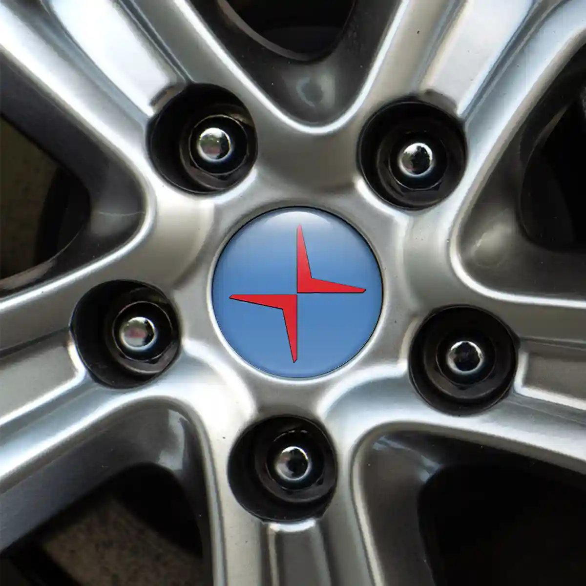 Polestar Badge Emblems Center Cap Self-Adhesive Sleek Style