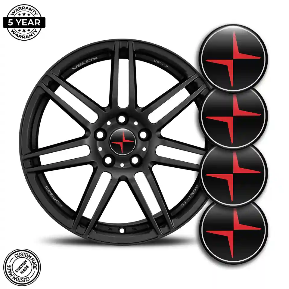 Polestar Badge Emblems Center Cap Sleek Style
