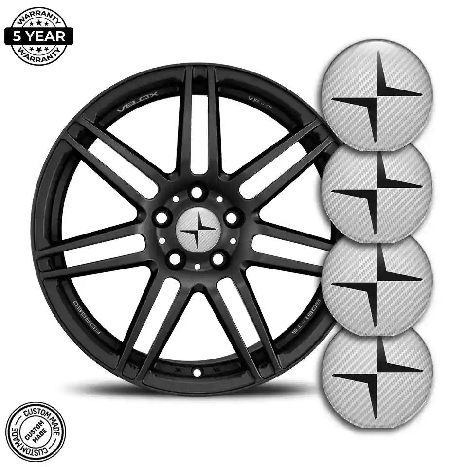 Polestar Domed Emblem Self-Adhesive Sleek Style