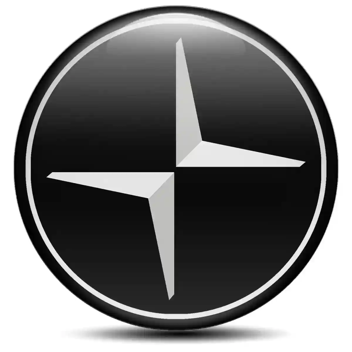 Polestar Emblem Center Hub Cap Self-Adhesive Sleek Style