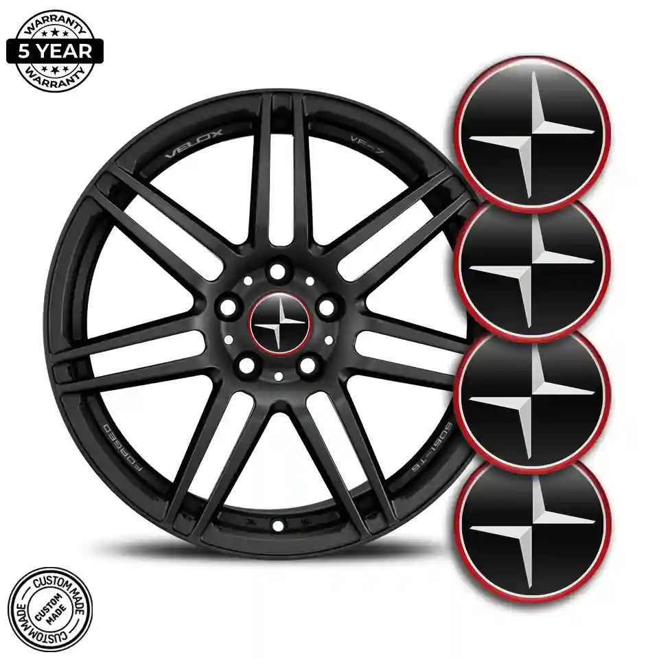 Polestar Wheel Emblems Sleek Style