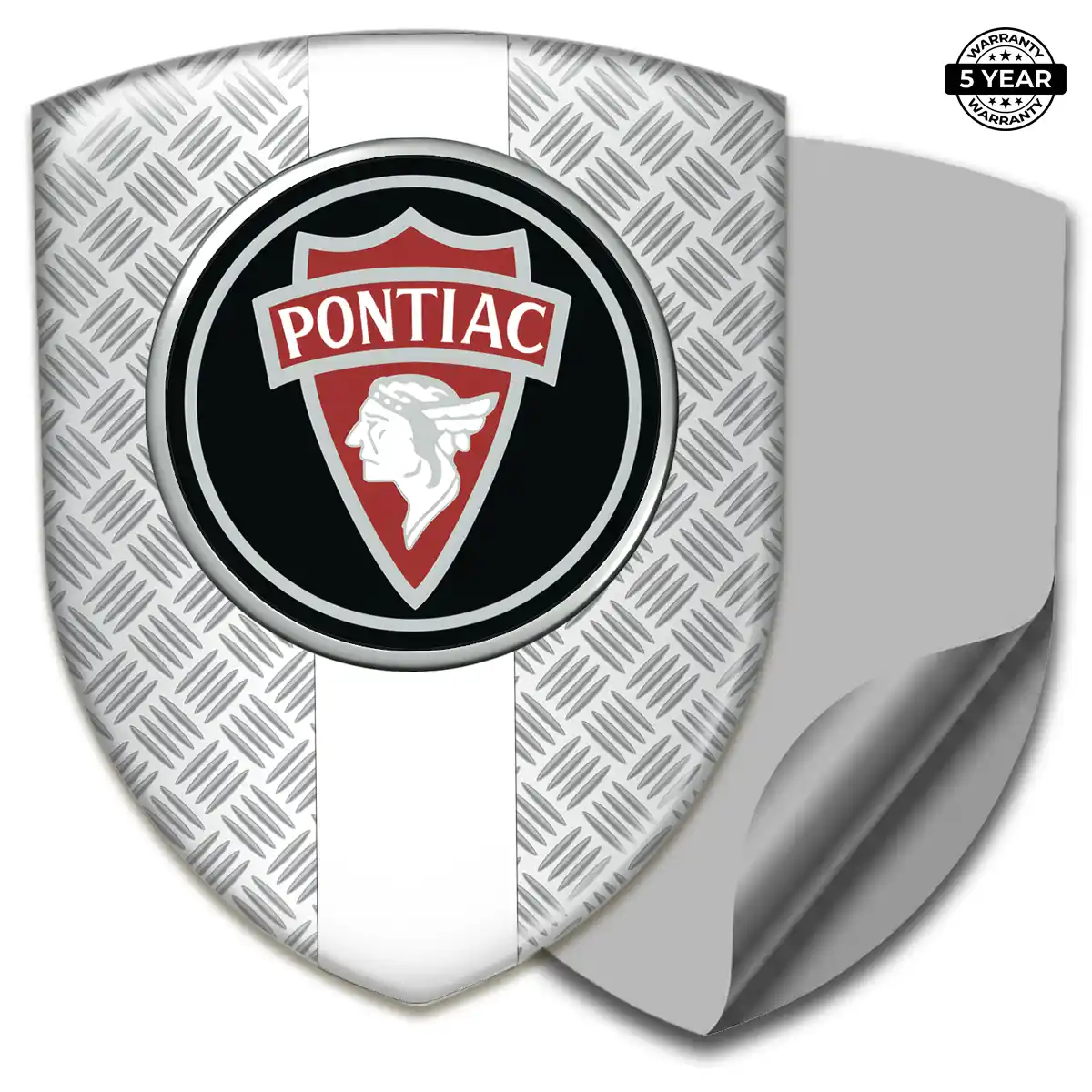 Pontiac 3D Badge Sticker Elite Finish