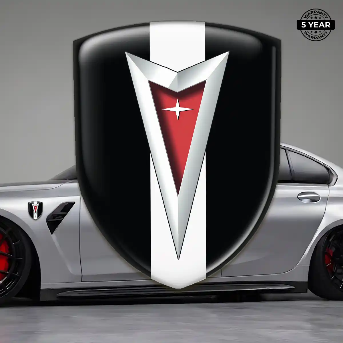 Pontiac 3D Emblem Sticker Elite Finish