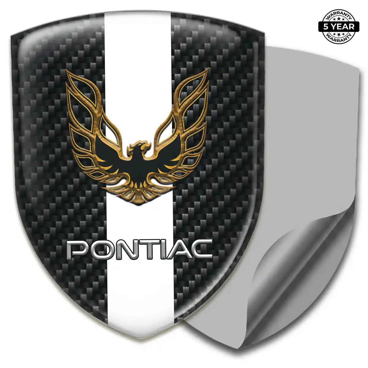 Pontiac 3D Emblem Sticker Refined Design