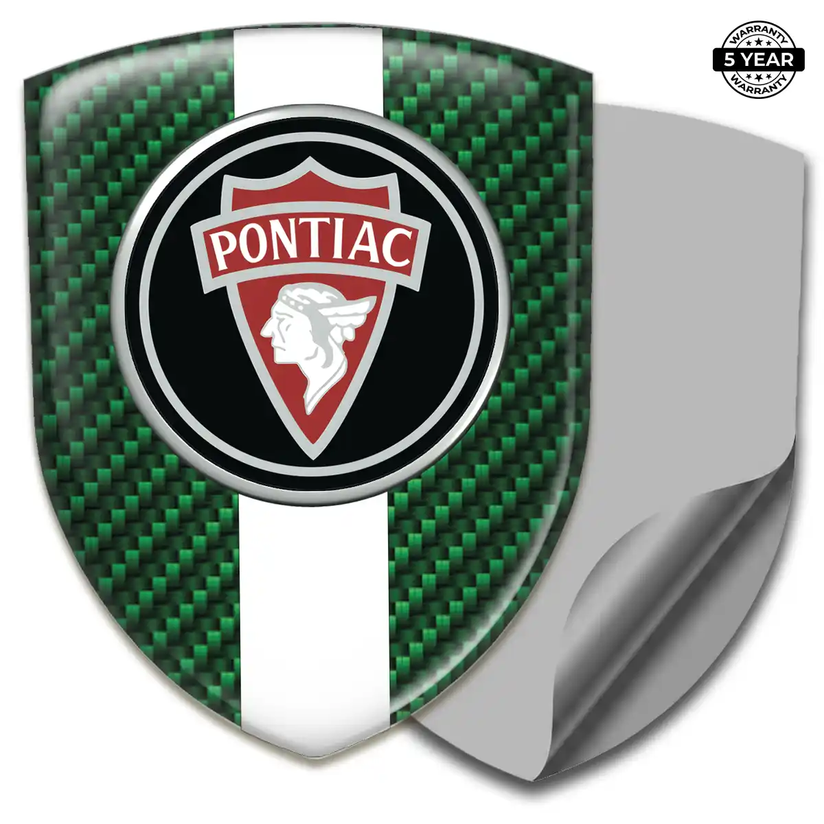 Pontiac 3D Gel Sticker Sleek Style
