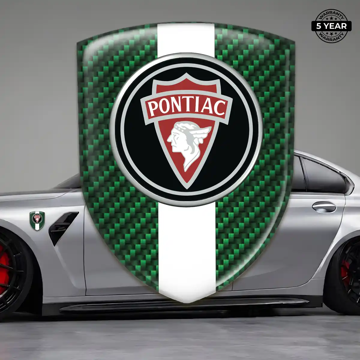 Pontiac 3D Gel Sticker Sleek Style