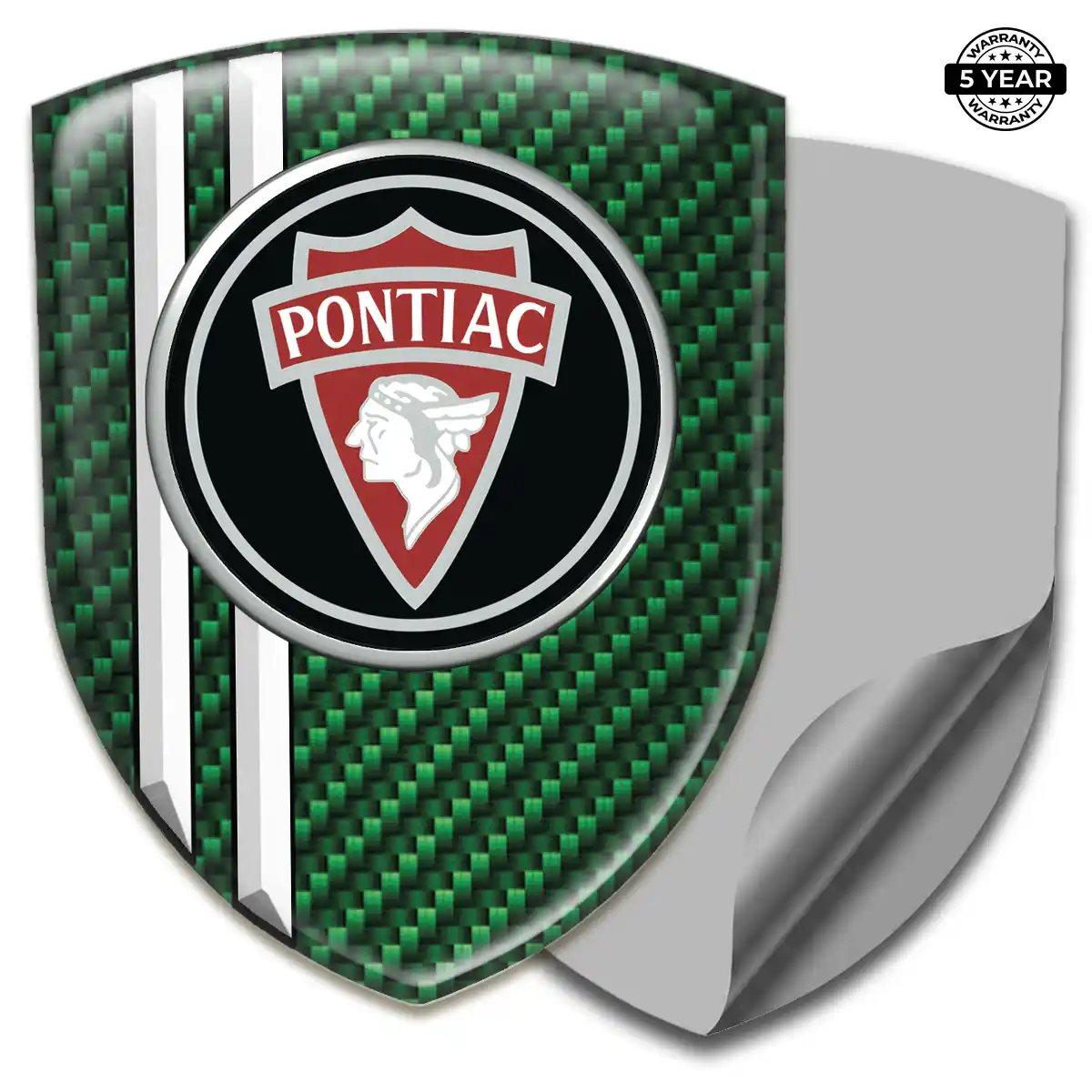 Pontiac 3D Logo Sticker Elite Finish