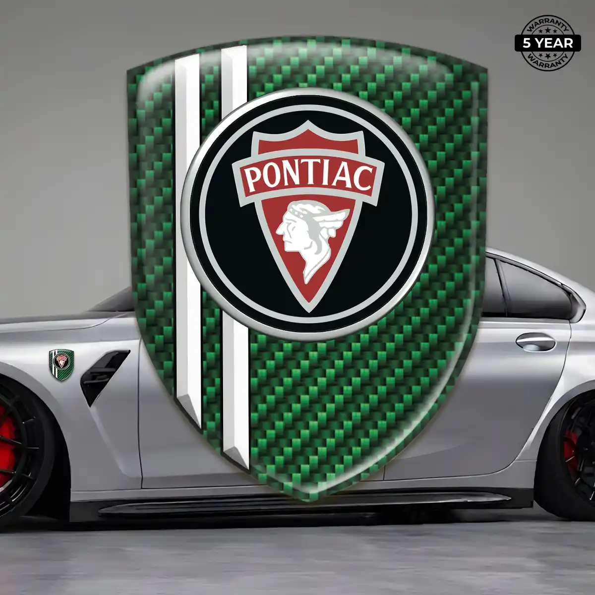 Pontiac 3D Logo Sticker Elite Finish