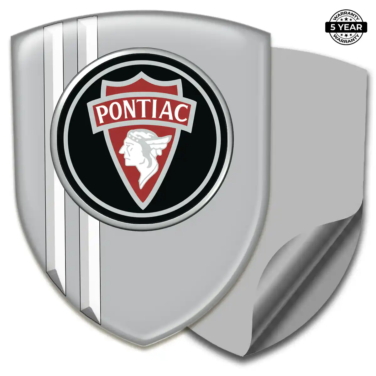 Pontiac 3D Resin Sticker Sleek Style