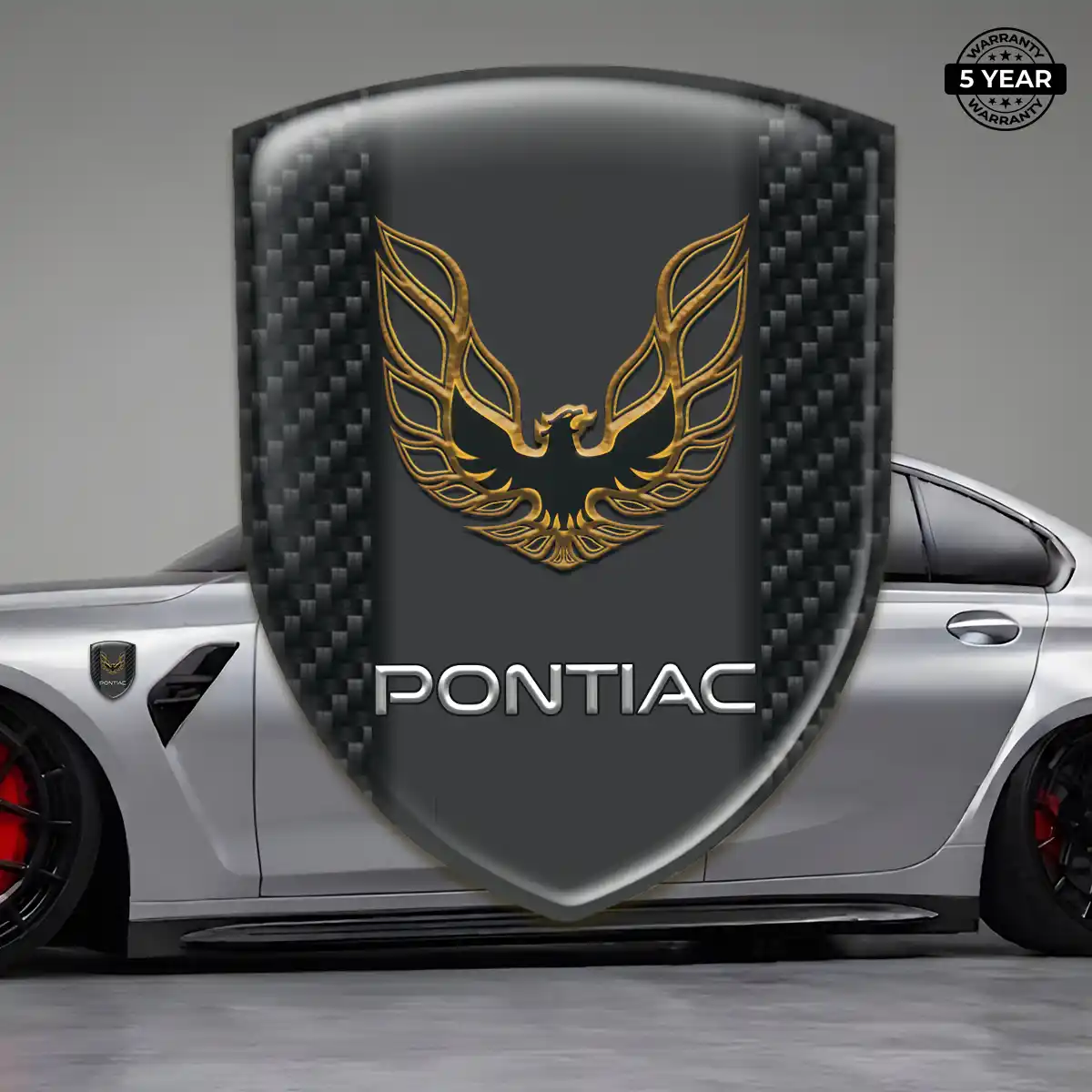 Pontiac Automotive Emblem Sticker Elite Finish