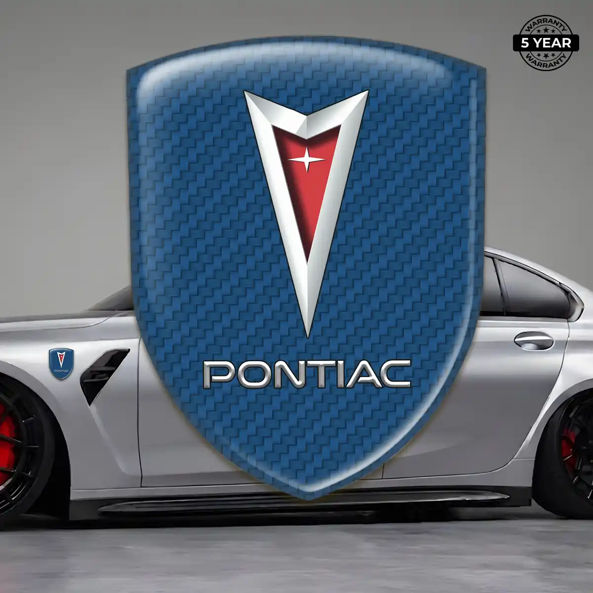 Pontiac Automotive Resin Decal Sleek Style