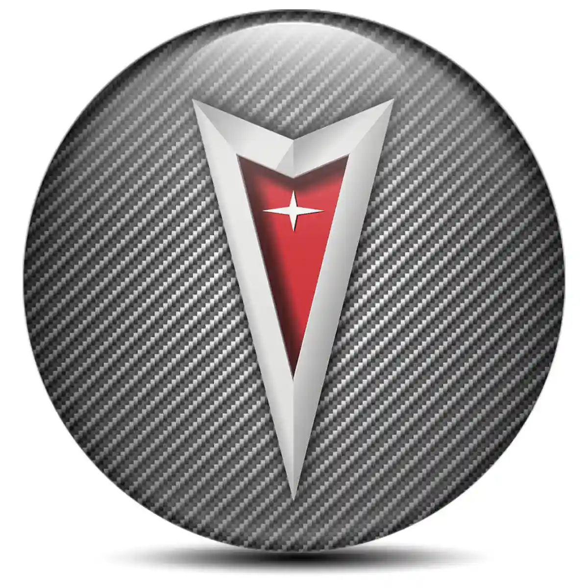 Pontiac Badge Emblems Center Cap Self-Adhesive Sleek Style