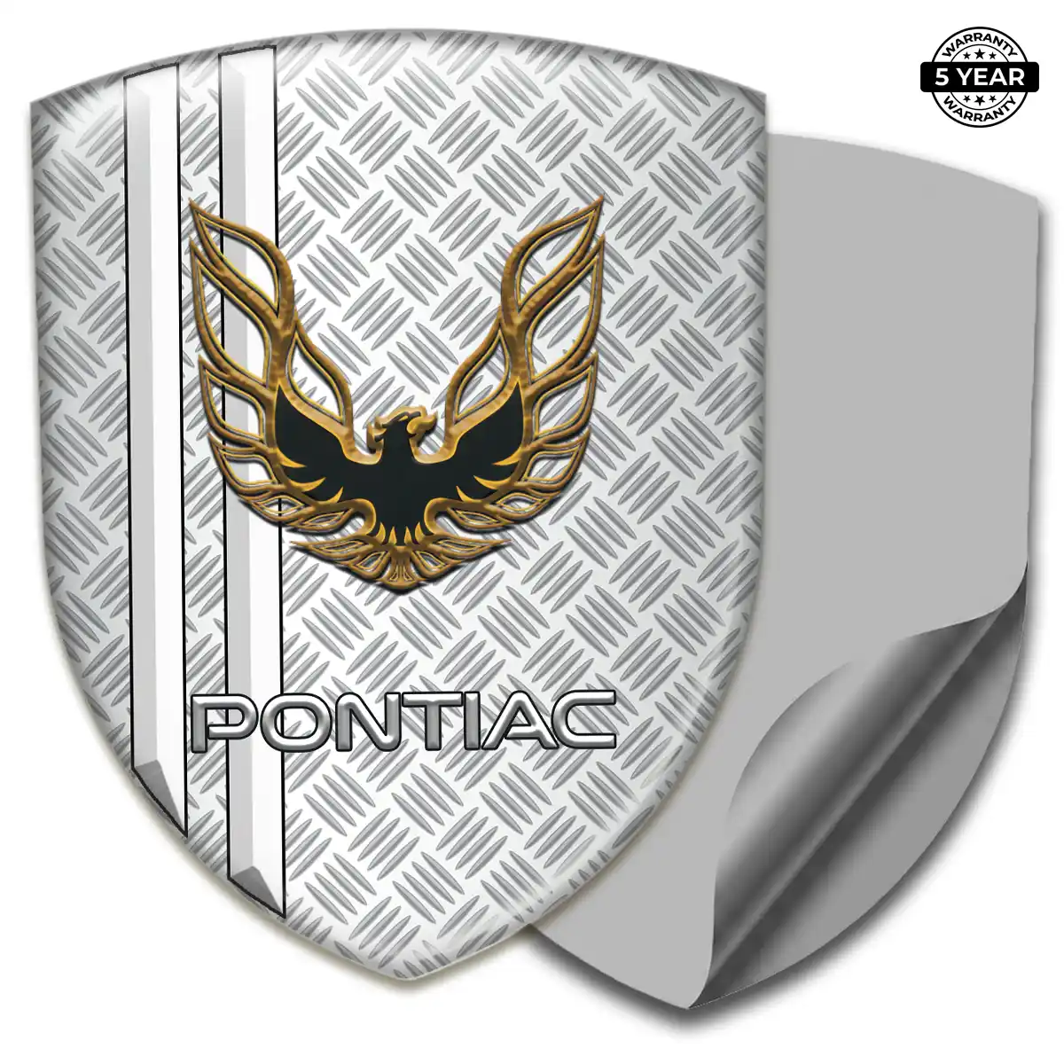 Pontiac Car Badge Sticker Refined Design