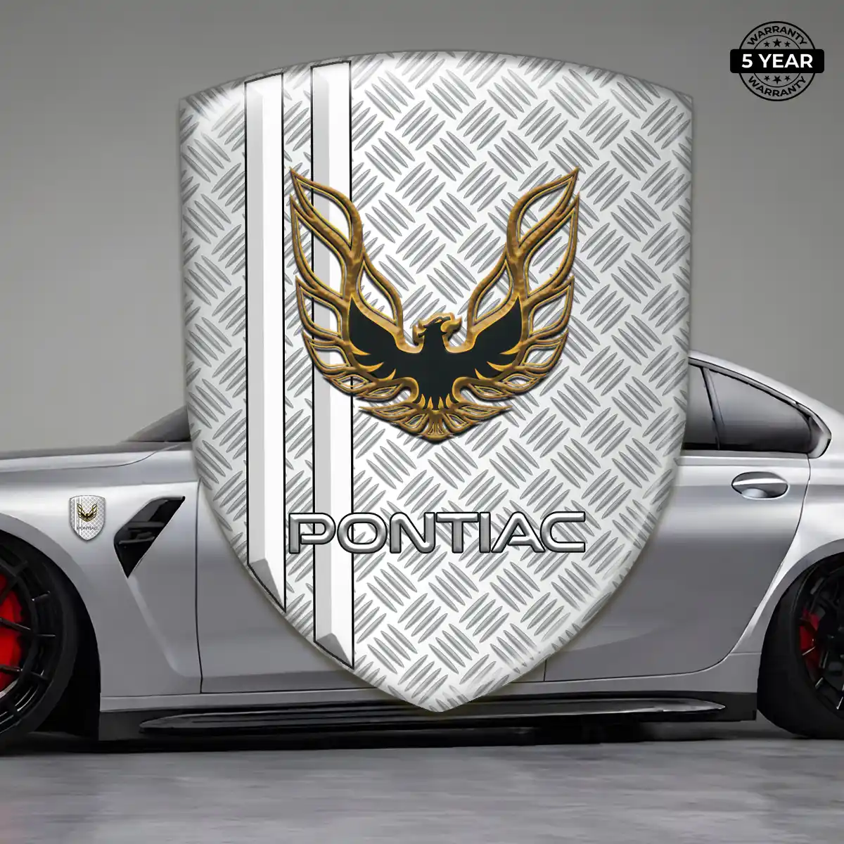 Pontiac Car Badge Sticker Refined Design